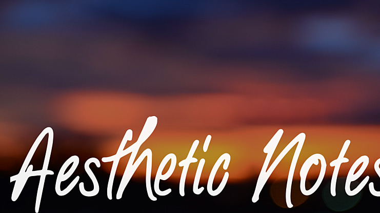 Aesthetic Notes Font