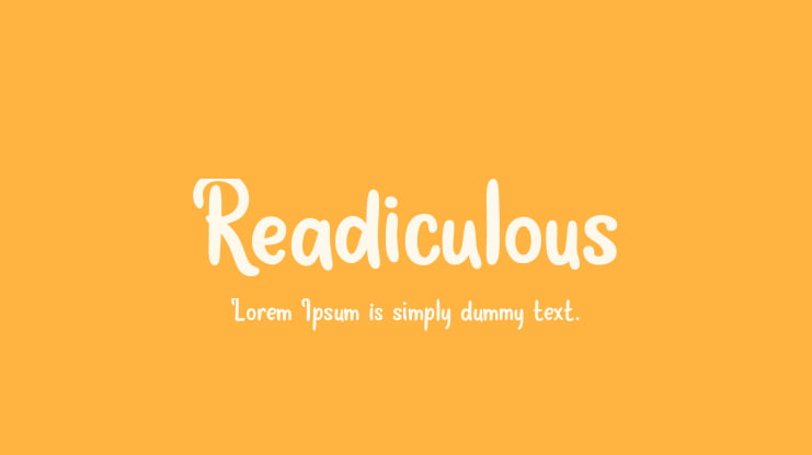 Readiculous Font