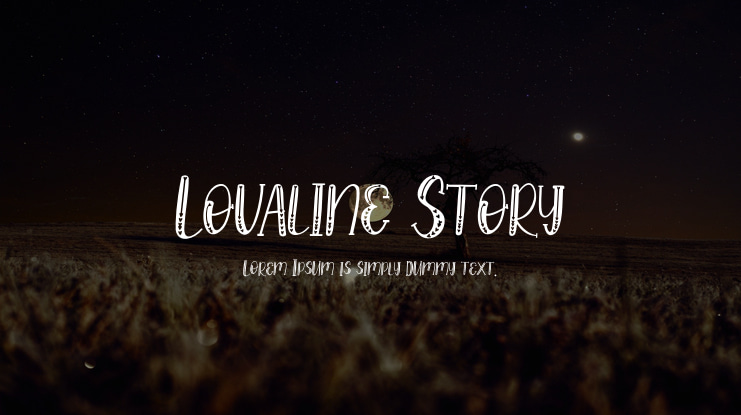Lovaline Story Font