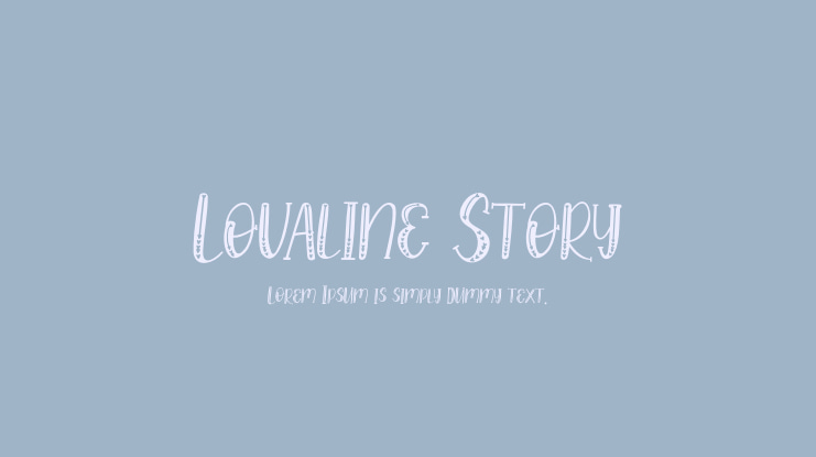 Lovaline Story Font