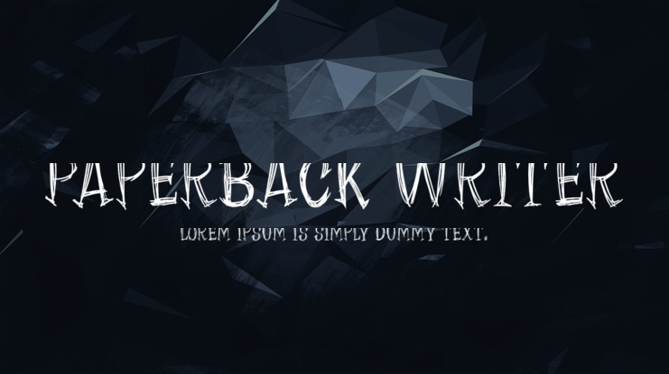 Paperback Writer Font