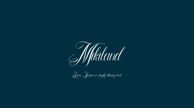 Mikiland Font