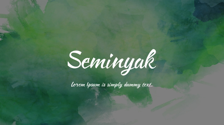 Seminyak Font