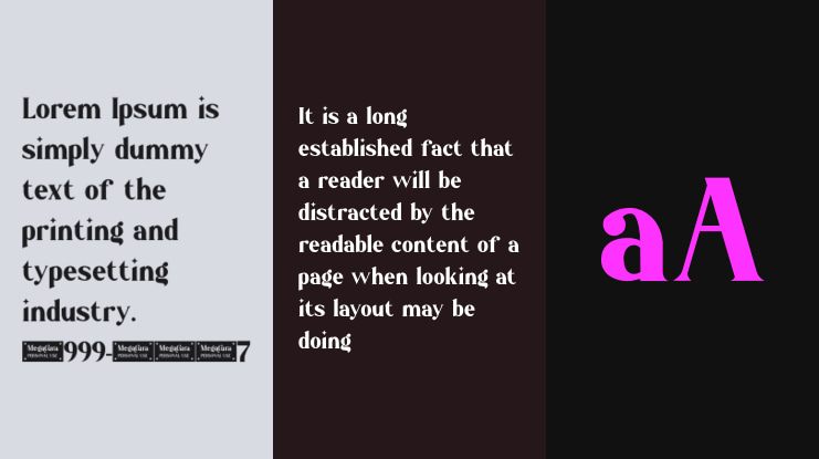 Megatura - Personal Use Font