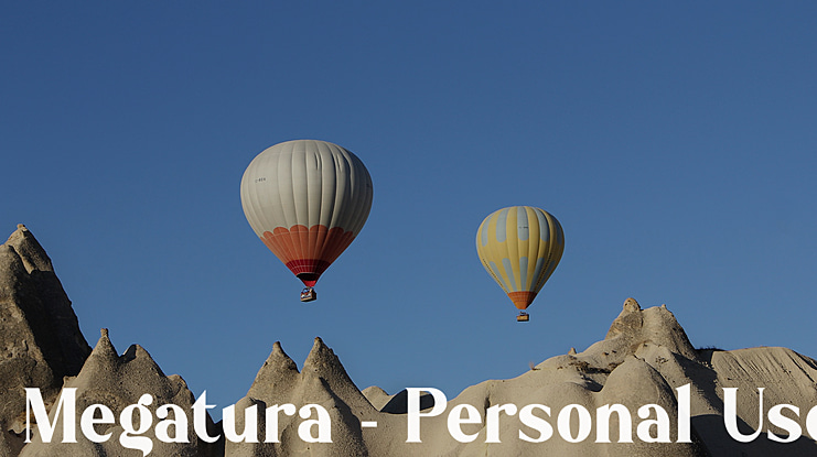 Megatura - Personal Use Font