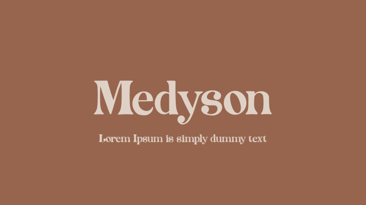 Medyson Font