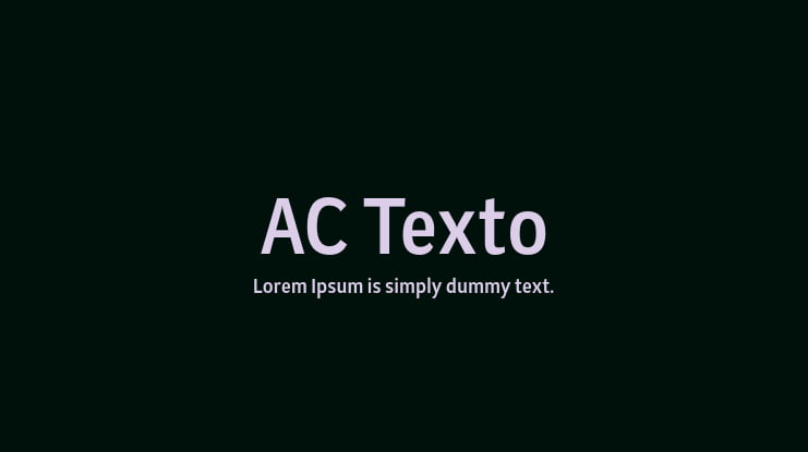 AC Texto Font