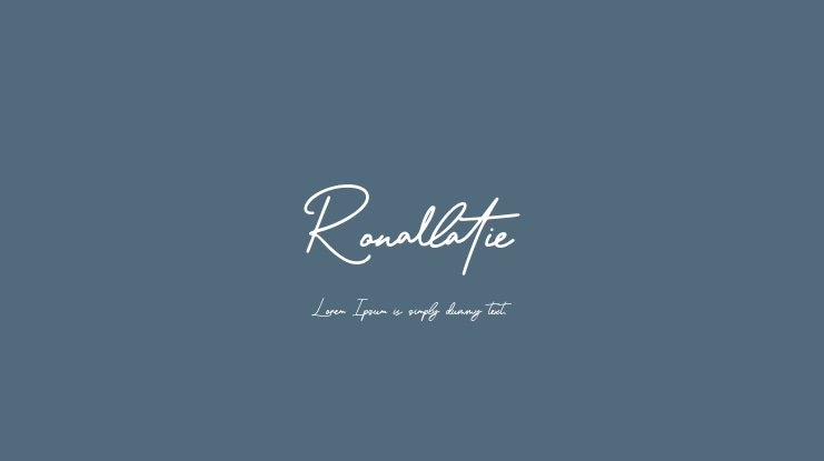 Ronallatie Font