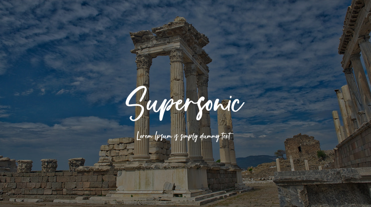 Supersonic Font