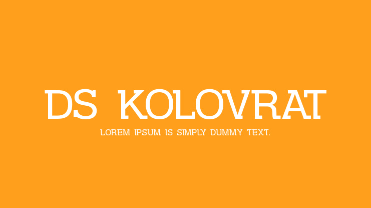DS Kolovrat Font