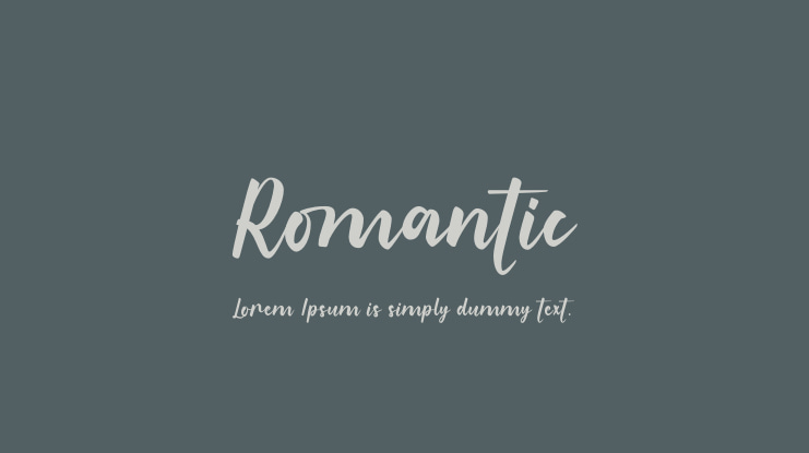 Romantic Font Family