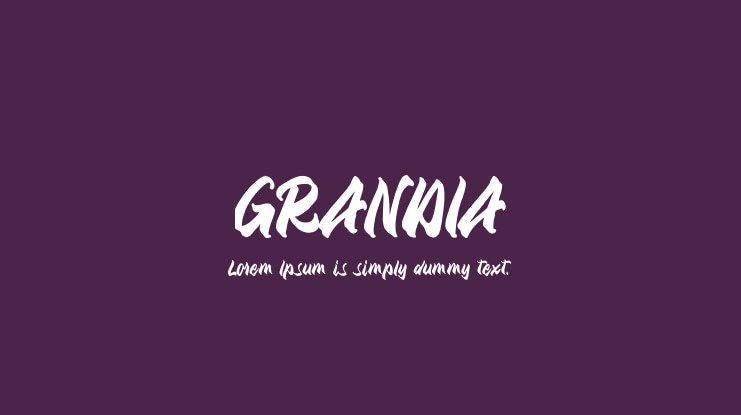 GRANDIA Font