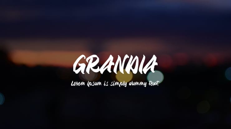 GRANDIA Font