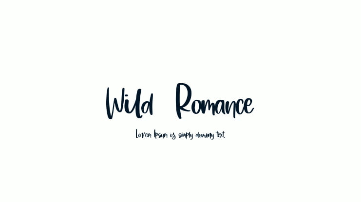 Wild  Romance Font