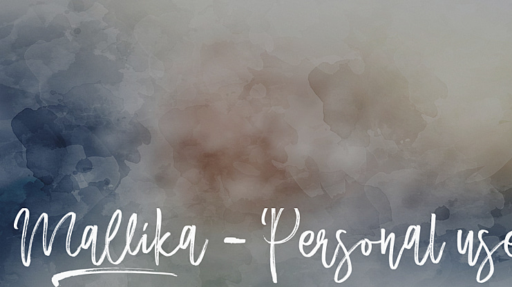 Mallika - Personal use Font