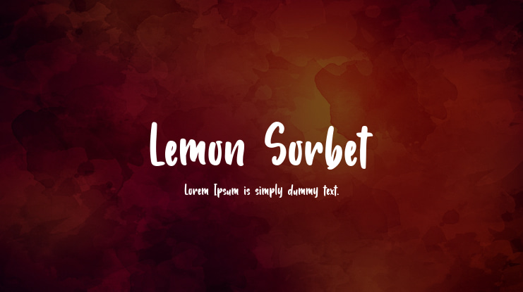 Lemon Sorbet Font