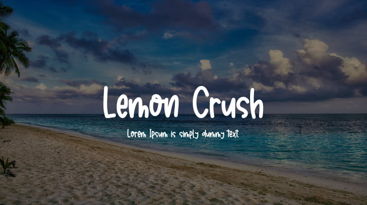 Lemon Crush Font