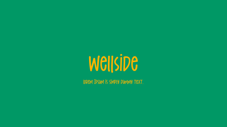 Wellside Font Family
