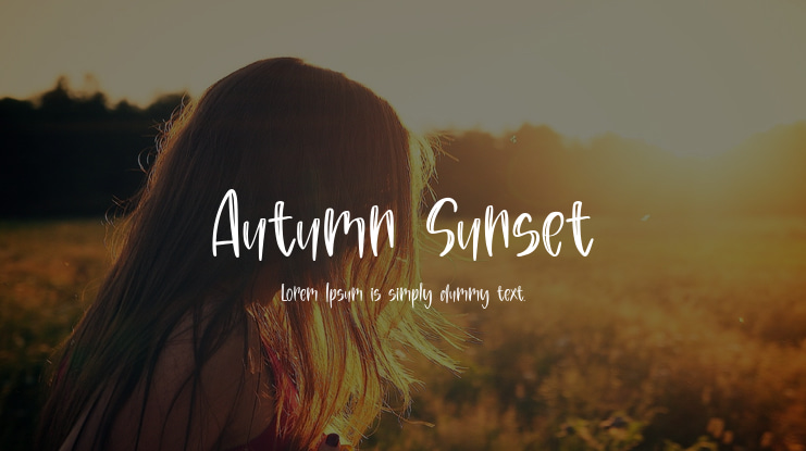 Autumn Sunset Font