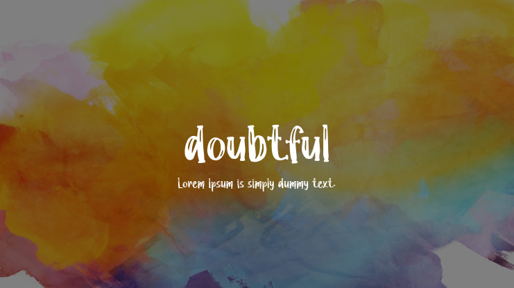 doubtful Font