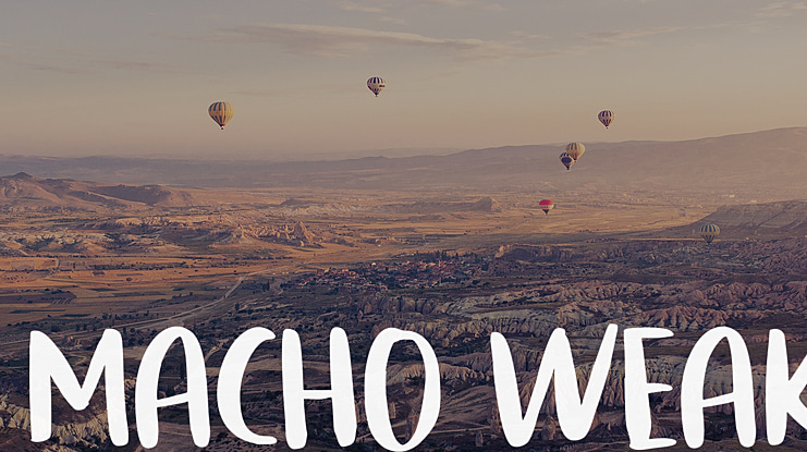 Macho Weak Font