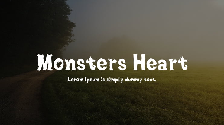 Monsters Heart Font