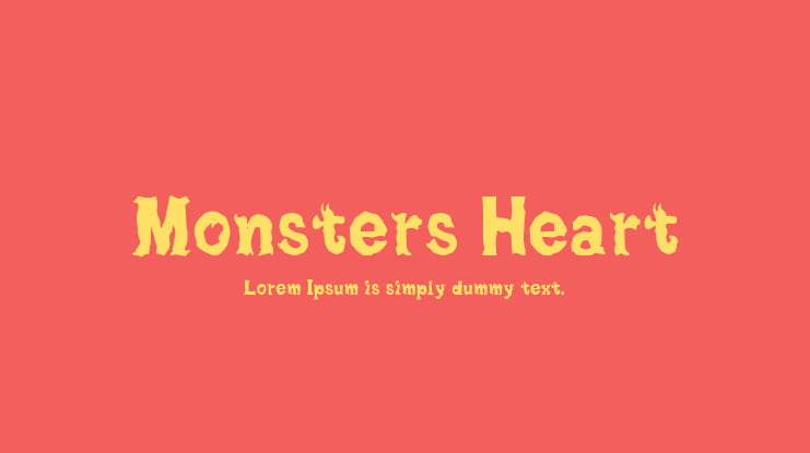Monsters Heart Font