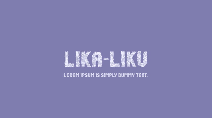 Lika-Liku Font