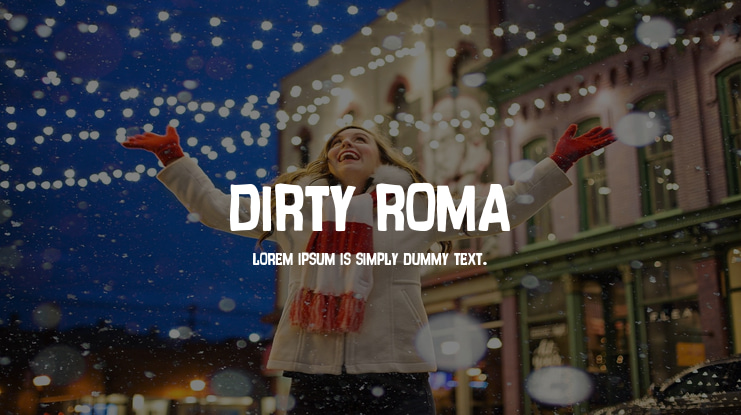 Dirty Roma Font