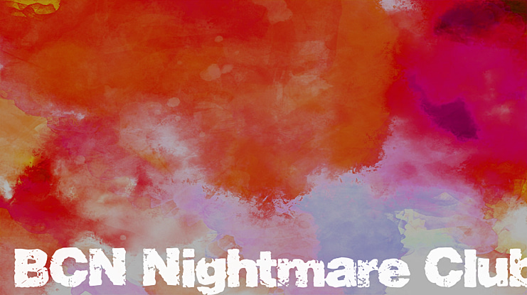 BCN Nightmare Club Font