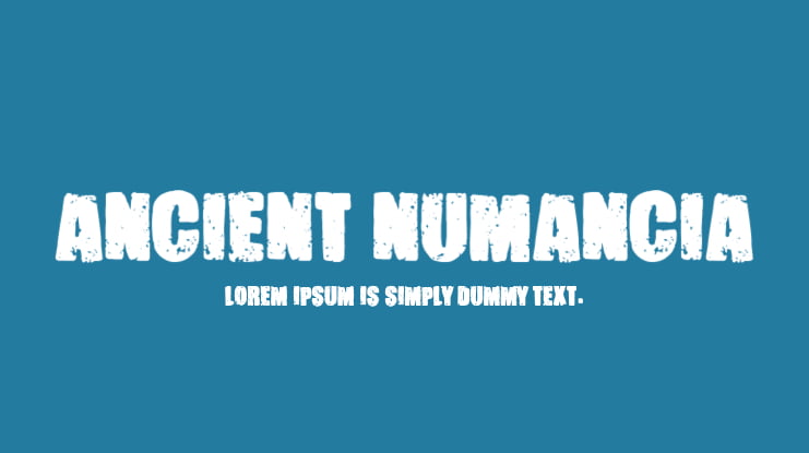 Ancient Numancia Font