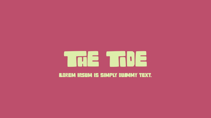 The Tide Font