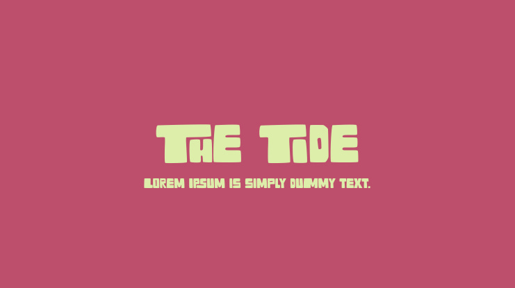The Tide Font