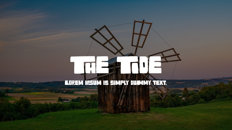 The Tide Font