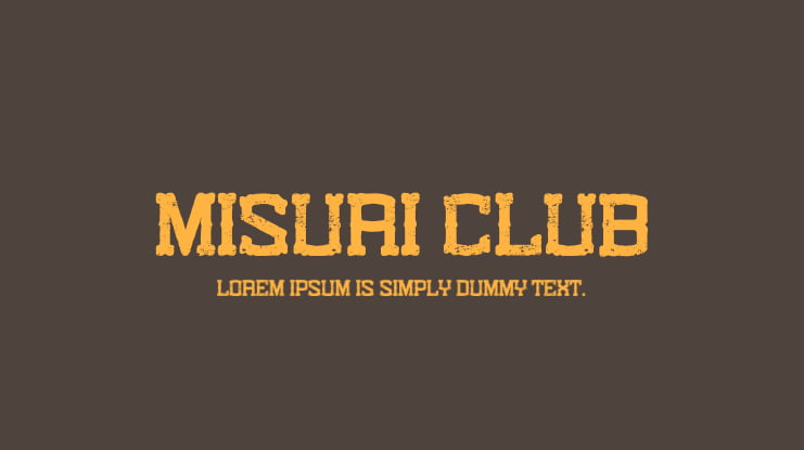 Misuri Club Font