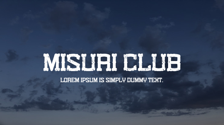 Misuri Club Font