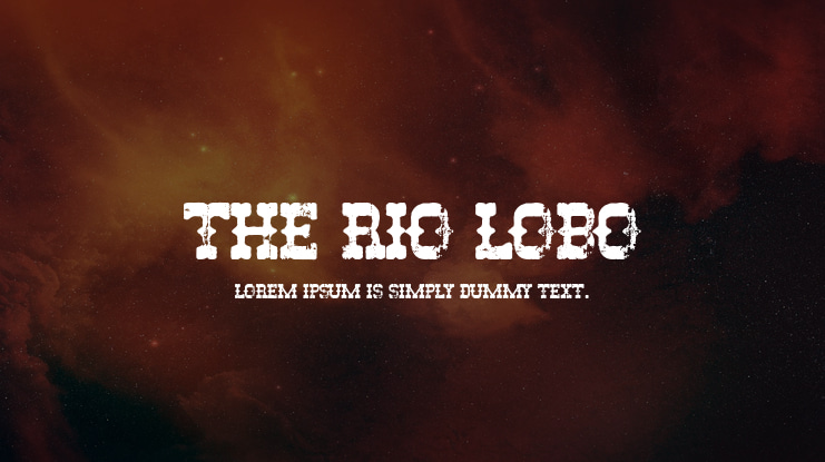 The Rio Lobo Font