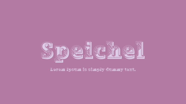 Speichel Font