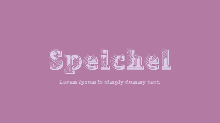 Speichel Font