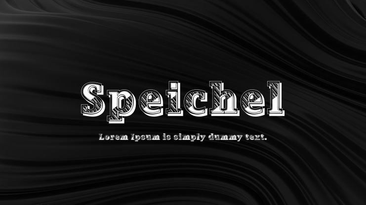 Speichel Font