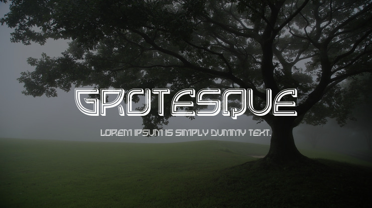 Grotesque Font