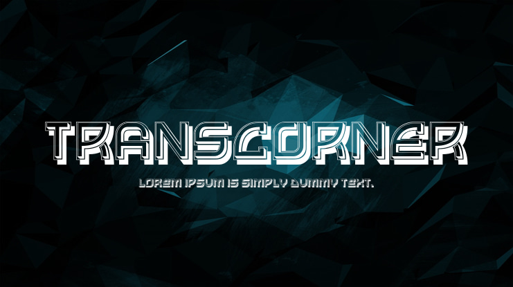 Transcorner Font