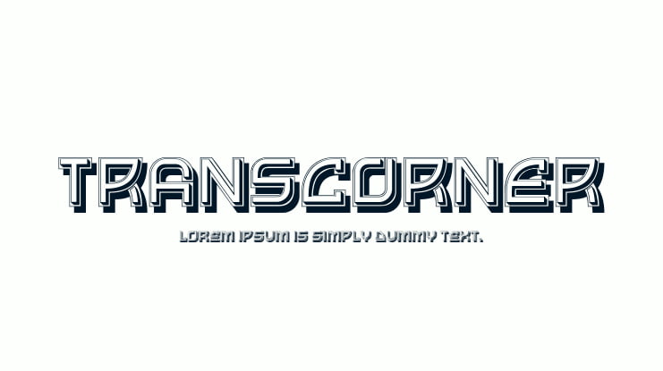 Transcorner Font