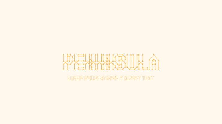 Peninsula Font
