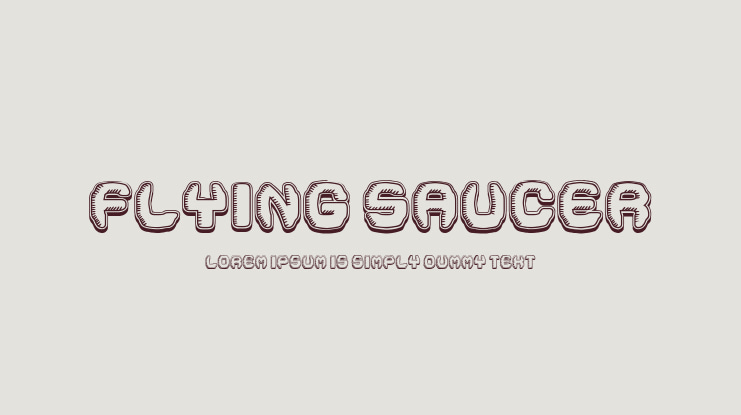 Flying Saucer Font