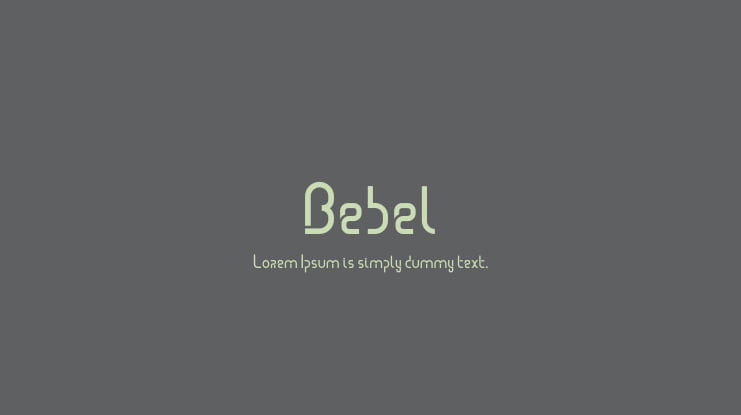 Bebel Font Family