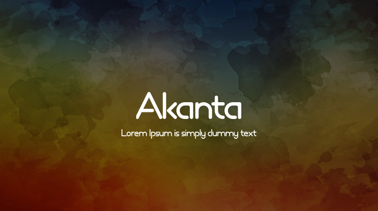 Akanta Font