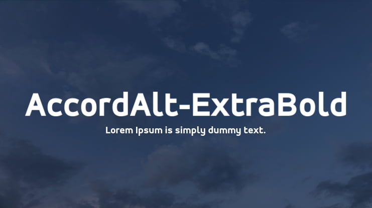 AccordAlt-ExtraBold Font