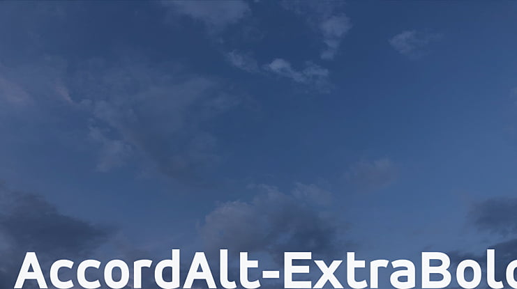 AccordAlt-ExtraBold Font