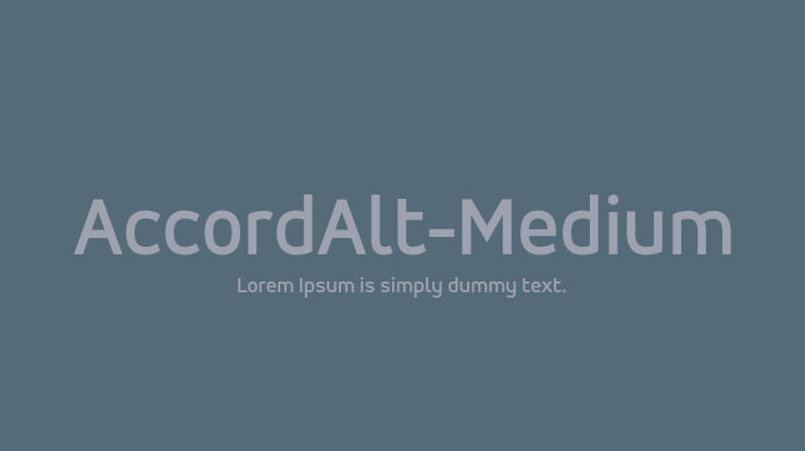 AccordAlt-Medium Font